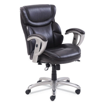 SertaPedic® Emerson Task Chair, Supports Up To 300 Lb, 18.75" To 21.75" Seat Height, Gray Seat-back, Silver Base freeshipping - TVN Wholesale